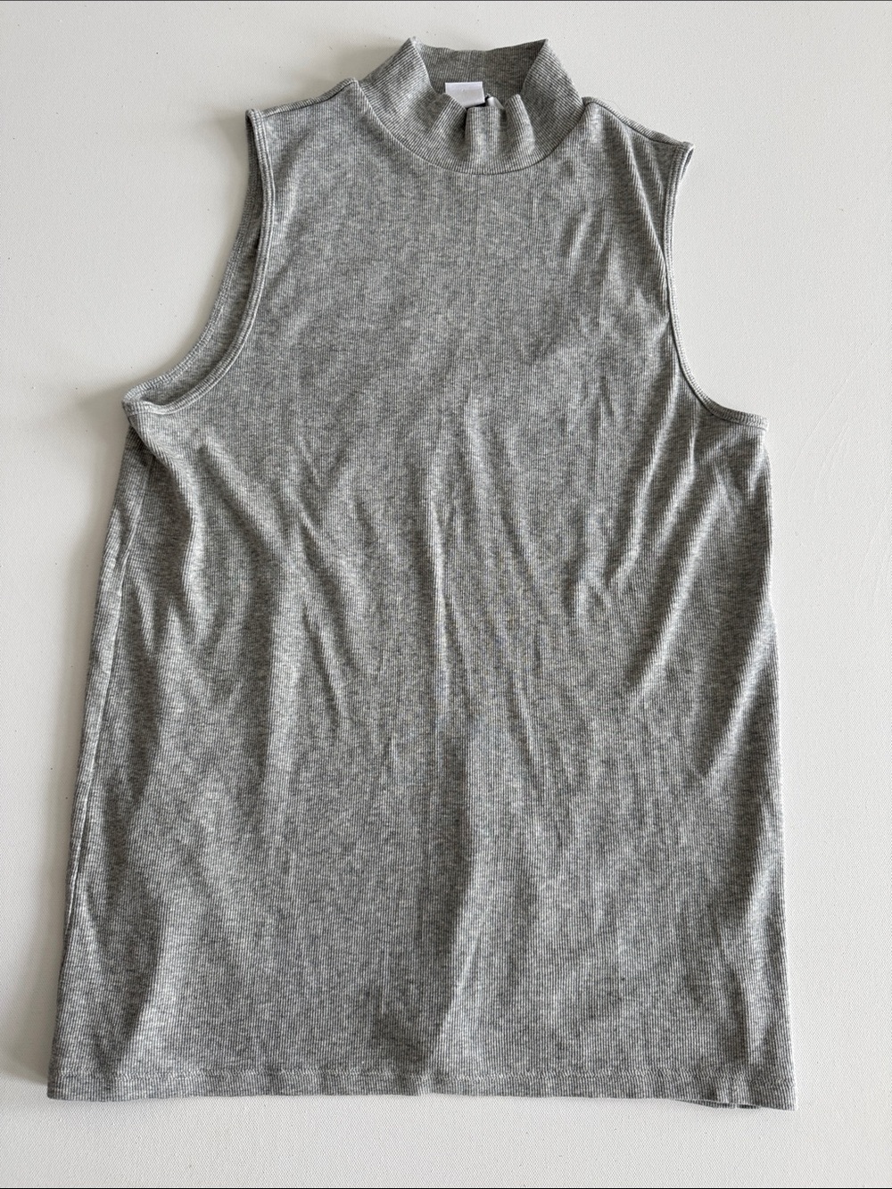 GAP Heather Gray Sleeveless Mock Neck Tank